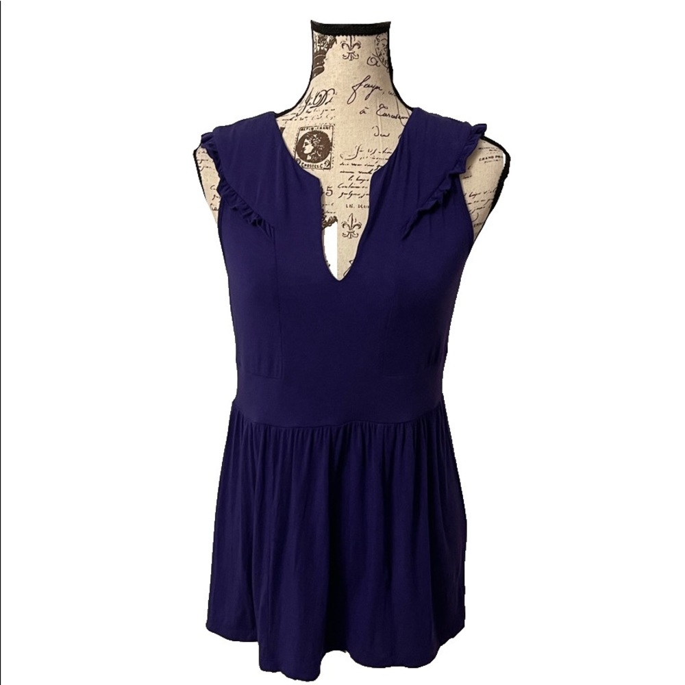 Anthropologie Deletta Purple Top